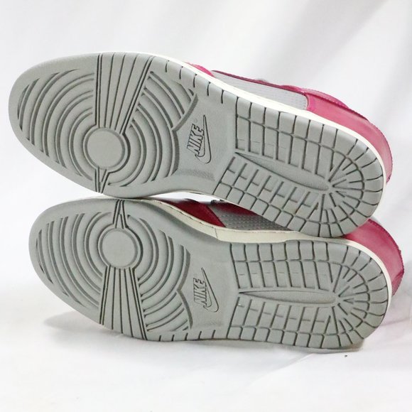 NIKE Dunk Sky Hi Med Grey /Sport Fuchsia-Sail Hidden Wedge Sneakers Sz 10 US - Picture 13 of 15